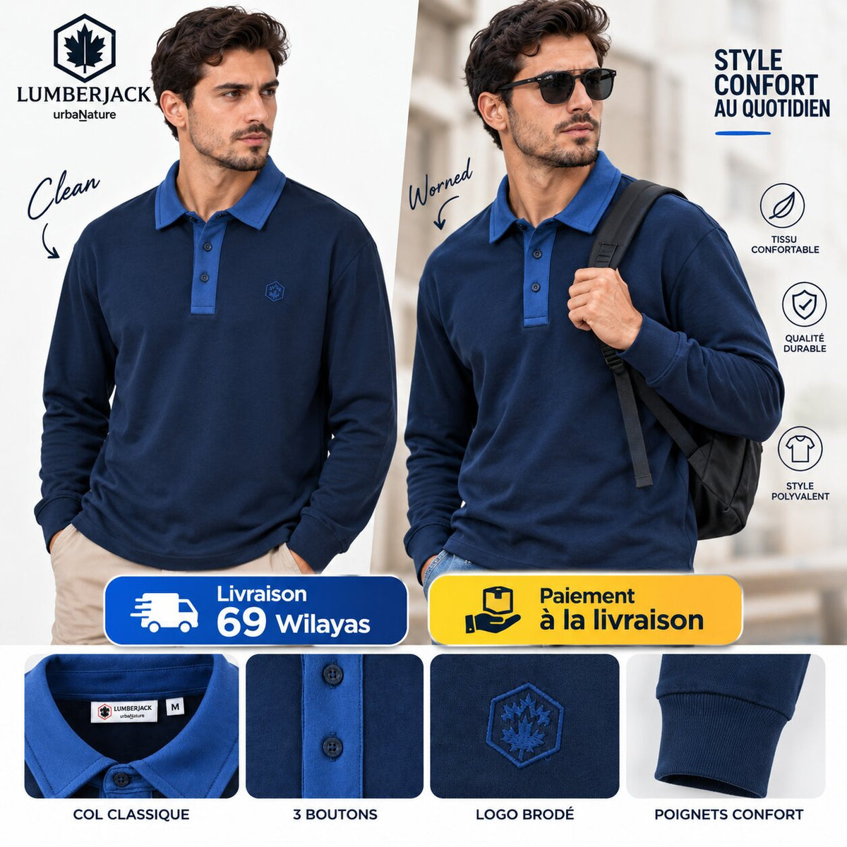 LUMBERJACK POLO LS